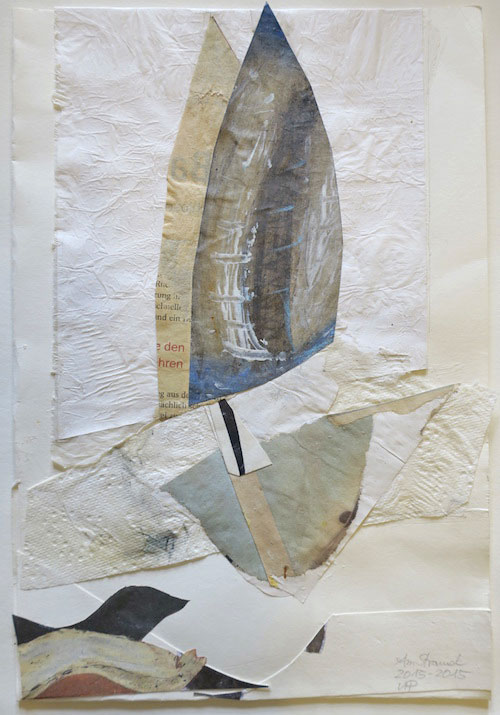 Ulla Pfund Collage Segelboot